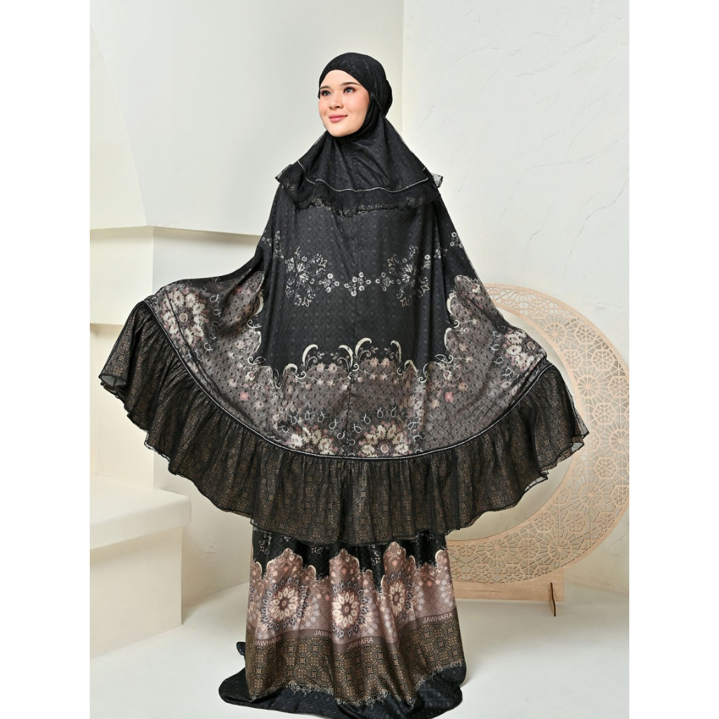 RAYA SERIES PRAYER SET BLACK JAWHARA SYARI