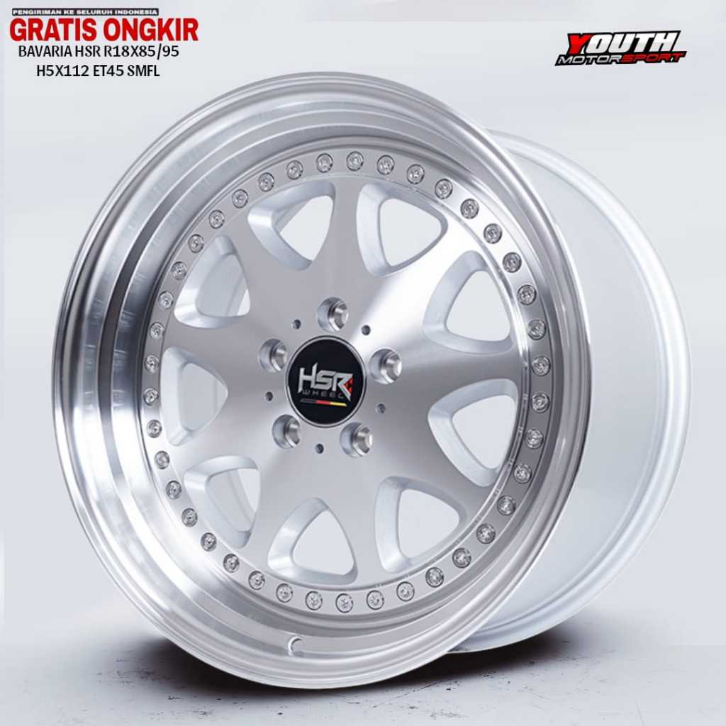 VELG RACING R18 ORIGINAL HSR BAVARIA HSR R18X85/95 H5X114,3 ET45 SMFL