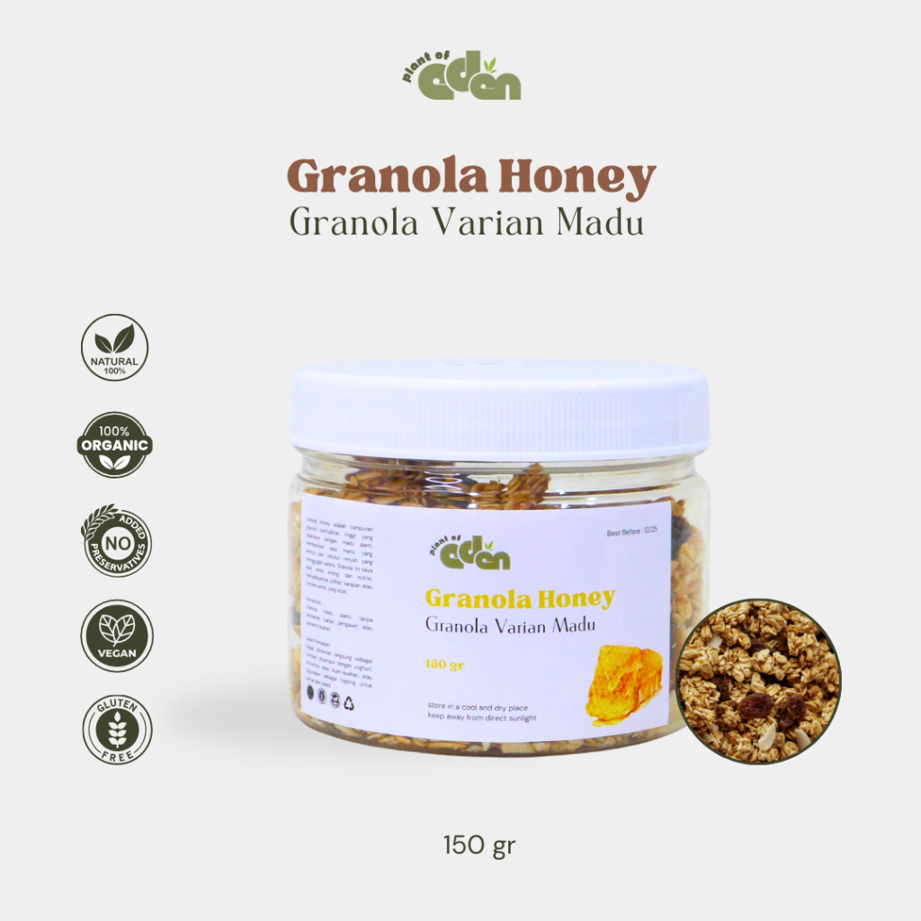 

Plant of Eden - Granola Honey | Granola Varian Madu