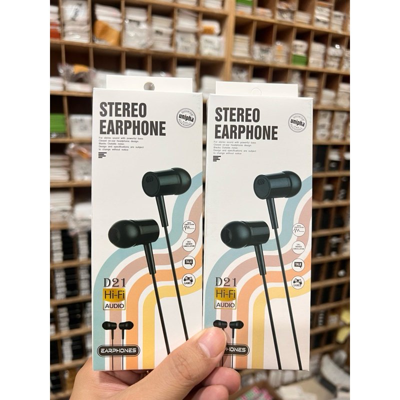 Headset D21 Handsfree HF Universal Sport Earphone Superbass