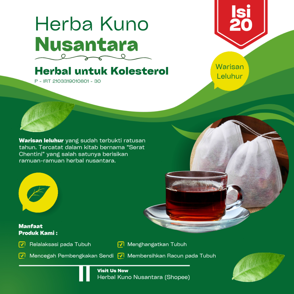 

Herbal Kuno Nusantara - Minuman Kolesterol
