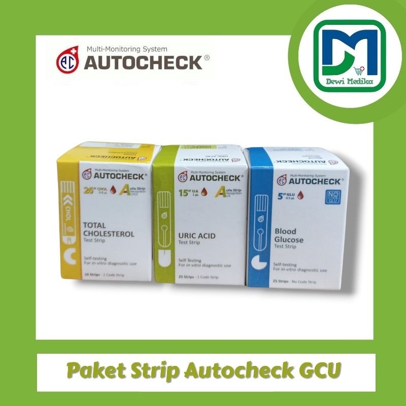 Paket Strip Autocheck 3IN1  Refill Autocheck Strip Autocheck