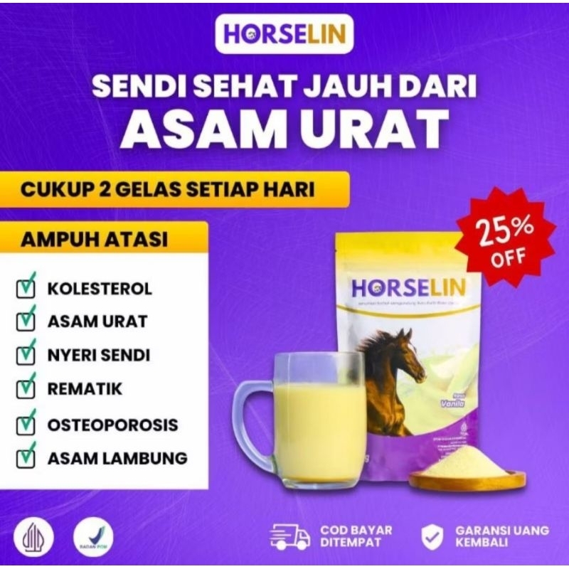 

Susu Kuda Horselin Premium 1 Box 200gram - Atasi Peradangan Asam Urat