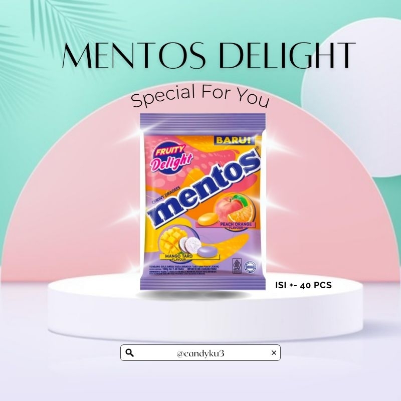 

NEW... Mentos Fruity Delight pouch 135gr