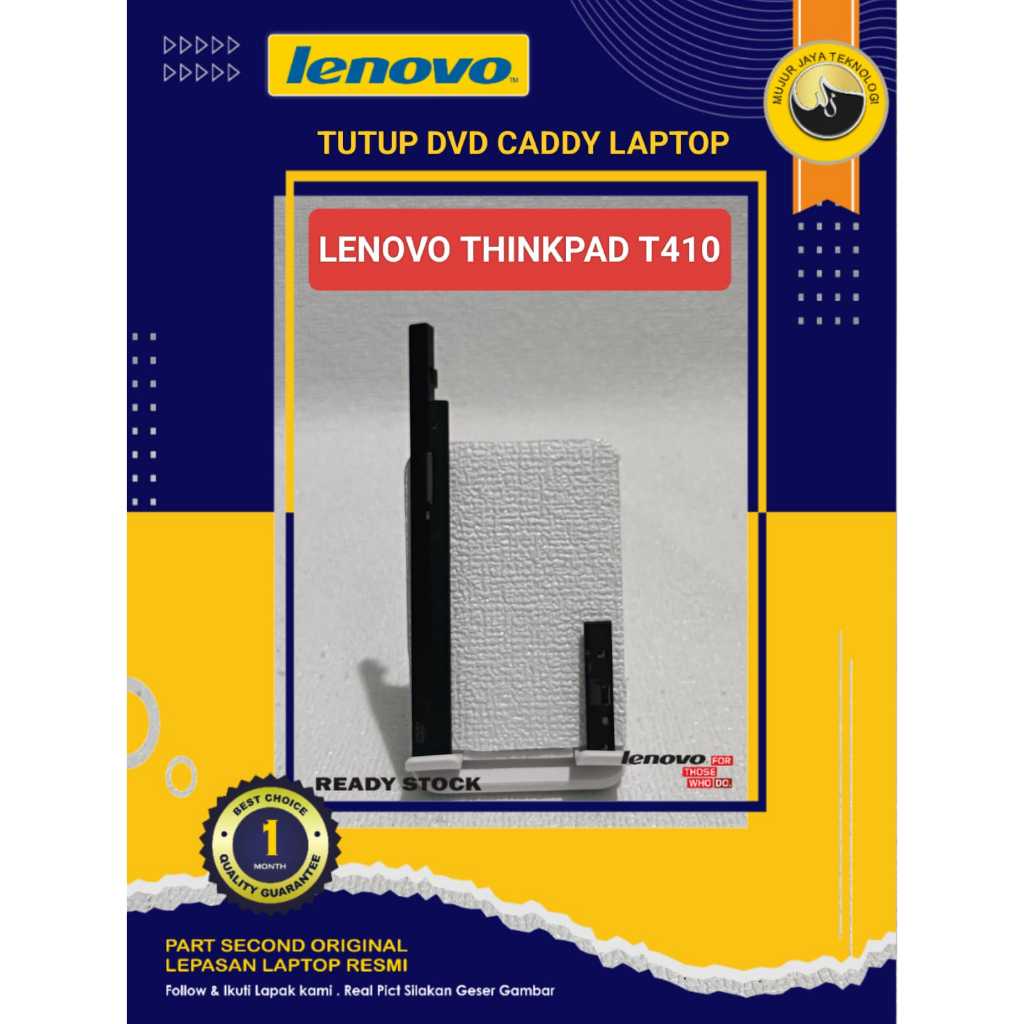 DVD Caddy Tutup Case Cover Laptop Lenovo Thinkpad T410 Series Second Original