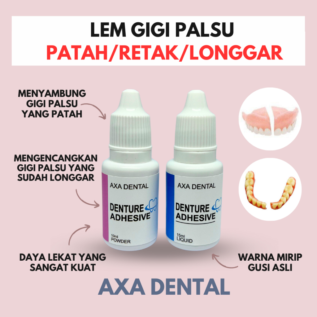 7vawaskatun - axa dental lem gigi palsu - lem gigi palsu retak & longgar