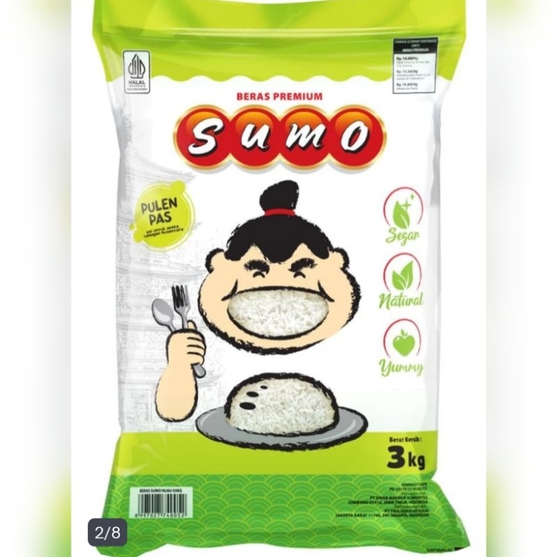 

Sumo Hijau kemasan 3 kg