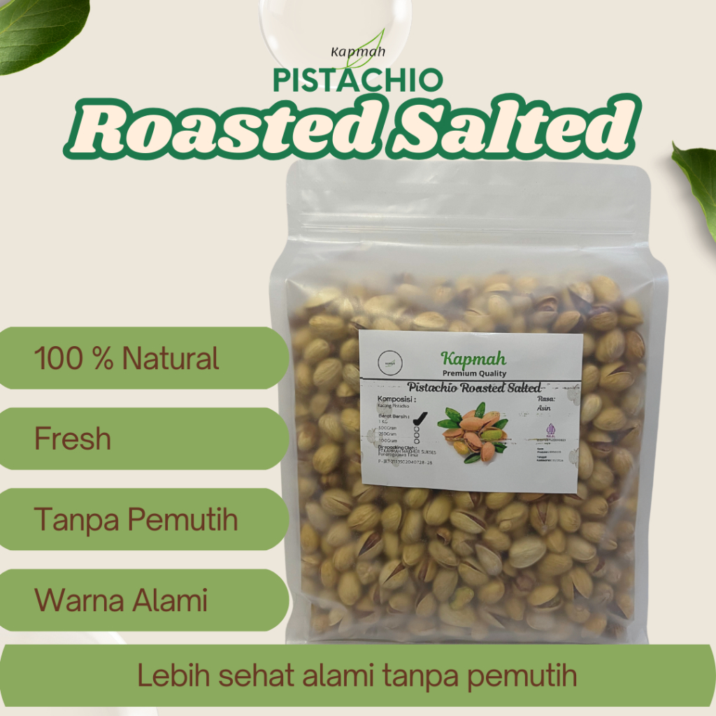 

Pistachio - Kapmah pistachio roasted salted 100Gram