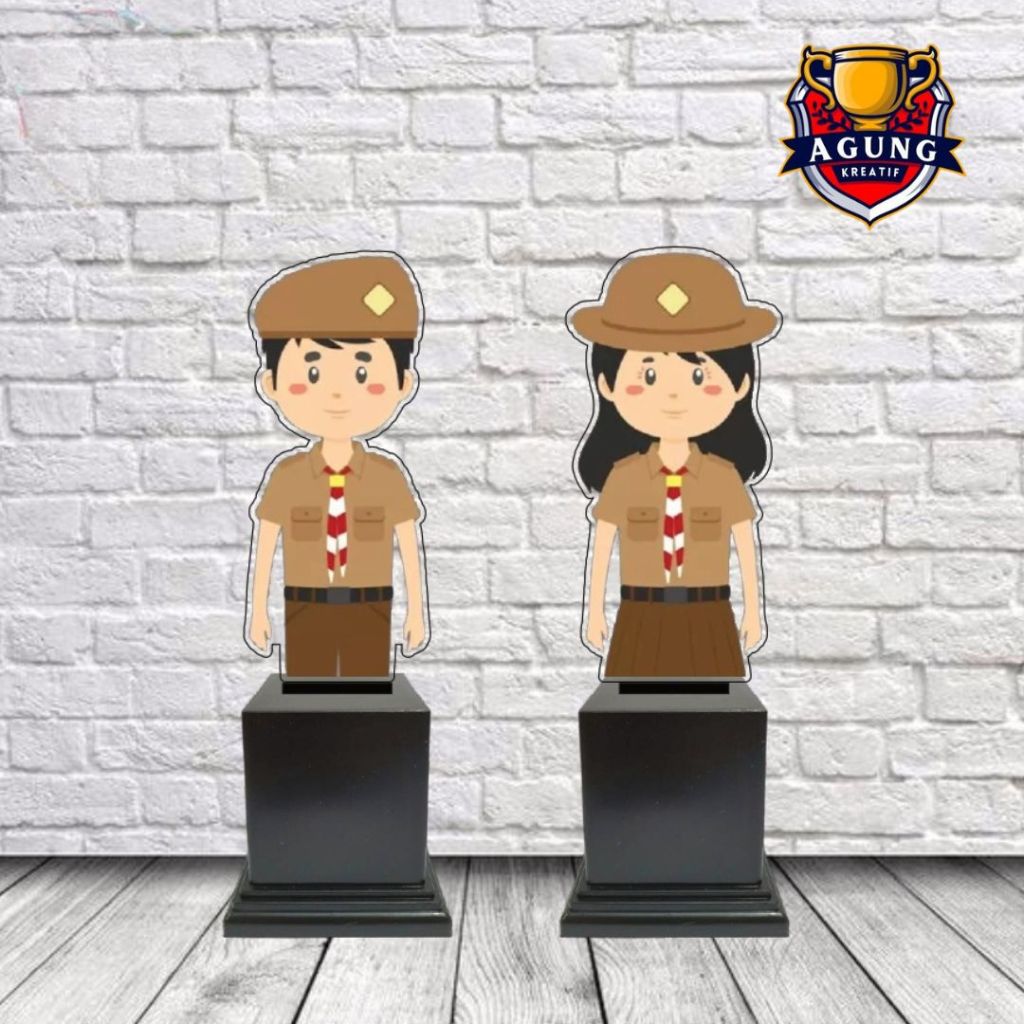 Piala Pramuka Cinderamata Pramuka Akrilik