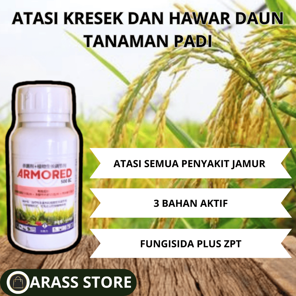 ARMORED FUNGISIDA SISTEMIK+ZPT MENGATASI JAMUR BLAST, HAWAR DAUN, BERCAK DAUN BAWANG