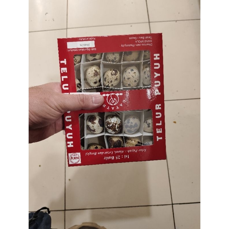 

gayatri telur puyuh dus isi 25butir