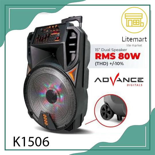 ADVANCE SPEAKER PORTABLE 15'' K1506