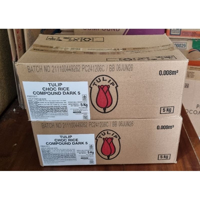 

Meses Tulip Choco rice compound dark 5kg ED JUN 206