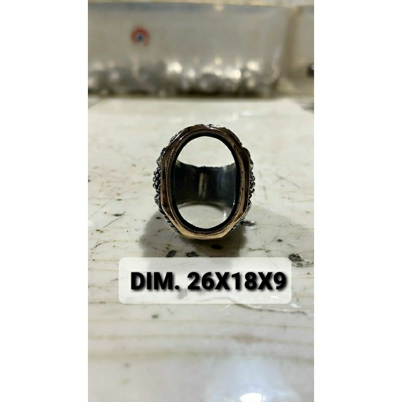 Ring cincin koin/emban koin kombinasi tembaga dan full koin