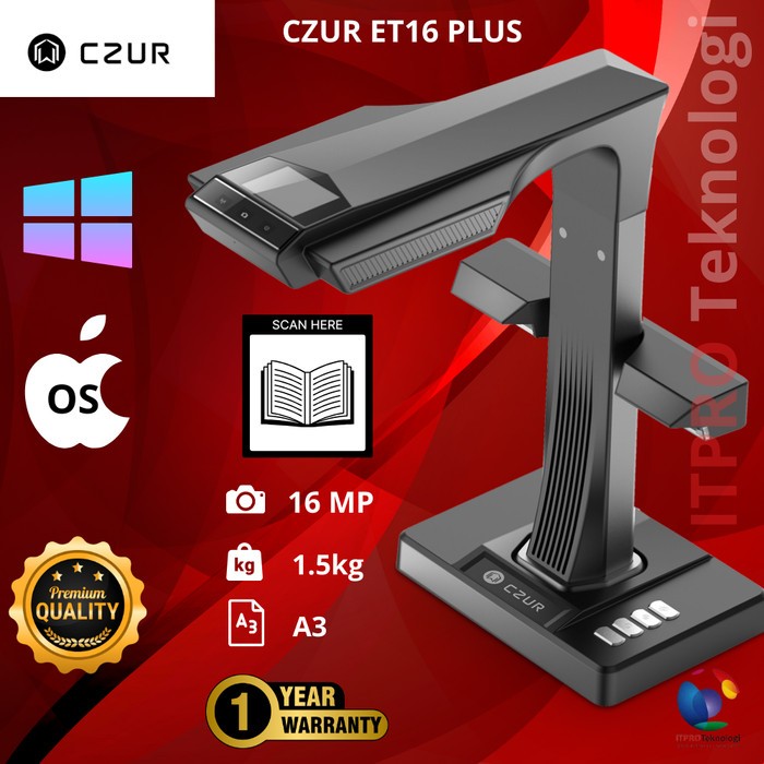 ET16 PLUS CZUR - Book Scanner - A3 Format