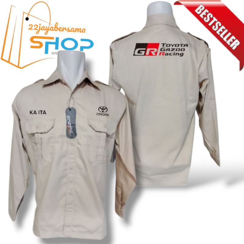 Kemeja Toyota Gazoo Racing | Baju seragam Toyota Gazoo Racing