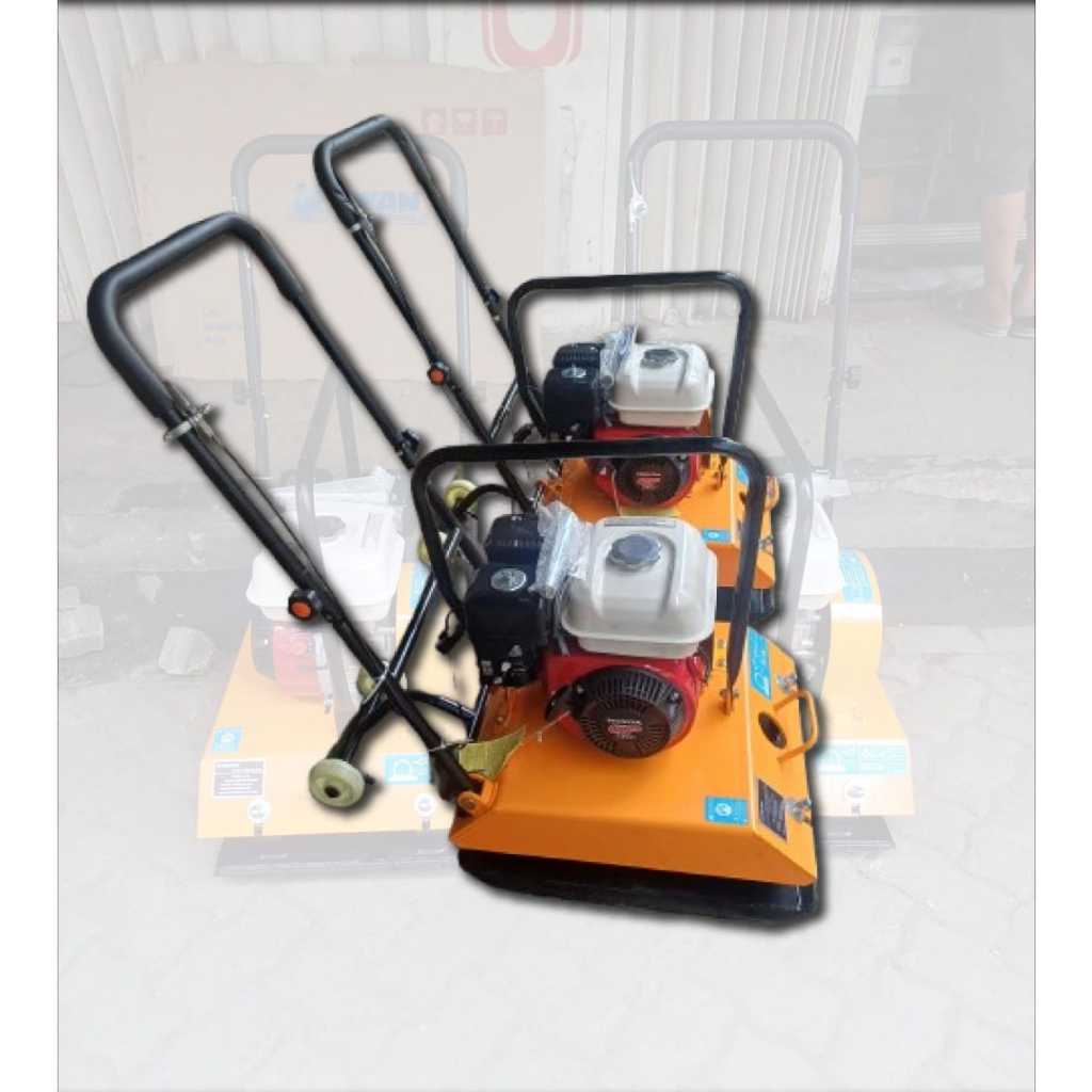 Stamper kodok + honda GX 160 5.5 hp plate compactor original siap pakai + honda GP 160