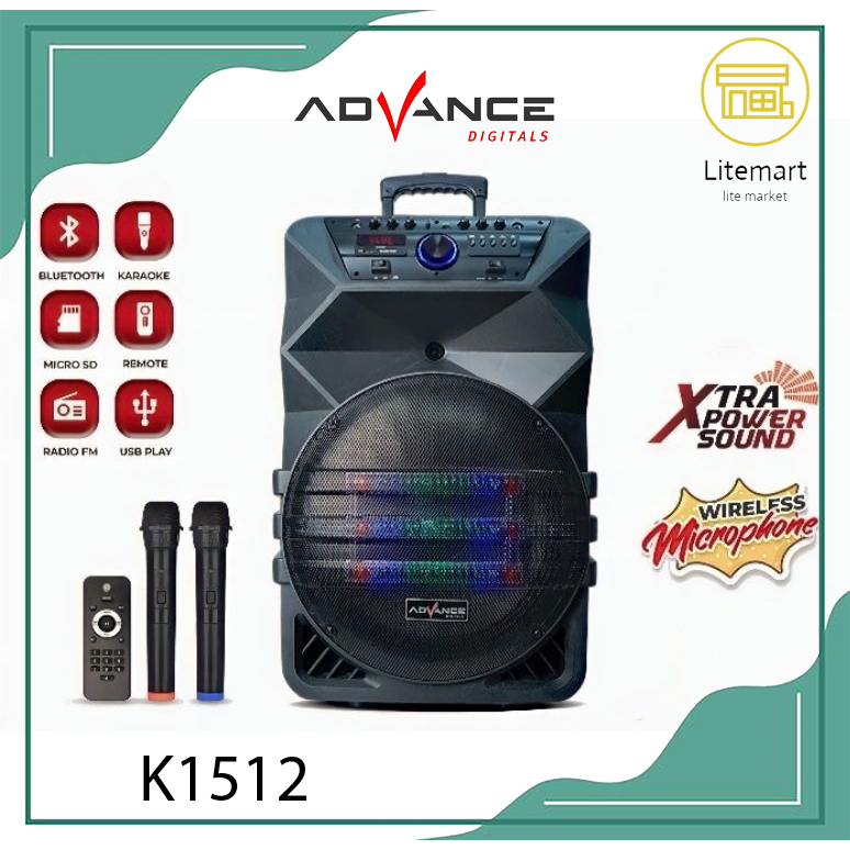 ADVANCE SPEAKER PORTABLE 15'' K1512 / K1512A / K1512E