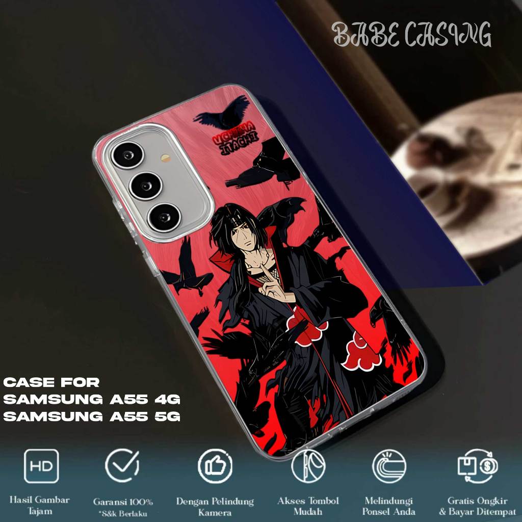 CASE SAMSUNG A55 CASING HANDPHONE FEATHER LASER PREMIIUM MATTE - MOTIF ITACHI - SOFTCASE SAMSUNG A55
