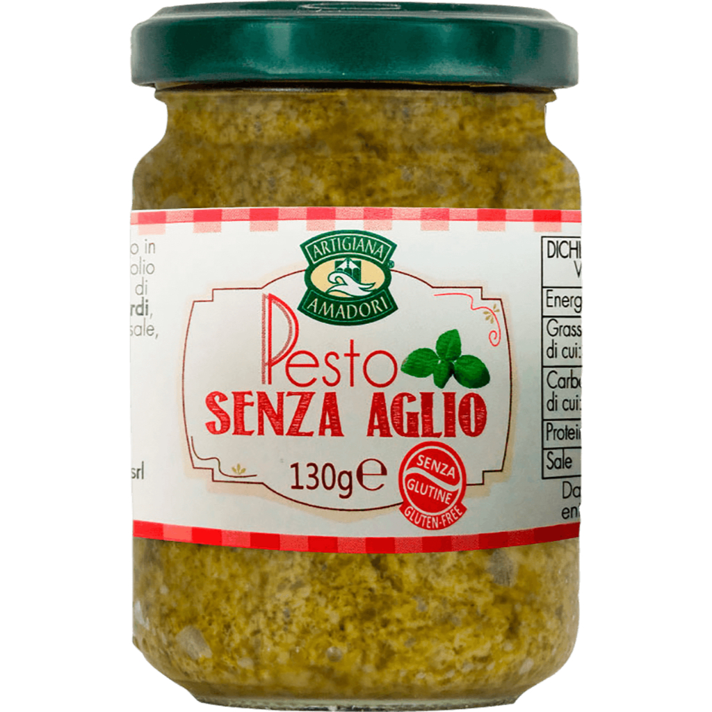 

ARTIGIANA Genovese Garlic Free Pesto 130gr - Gluten FREE