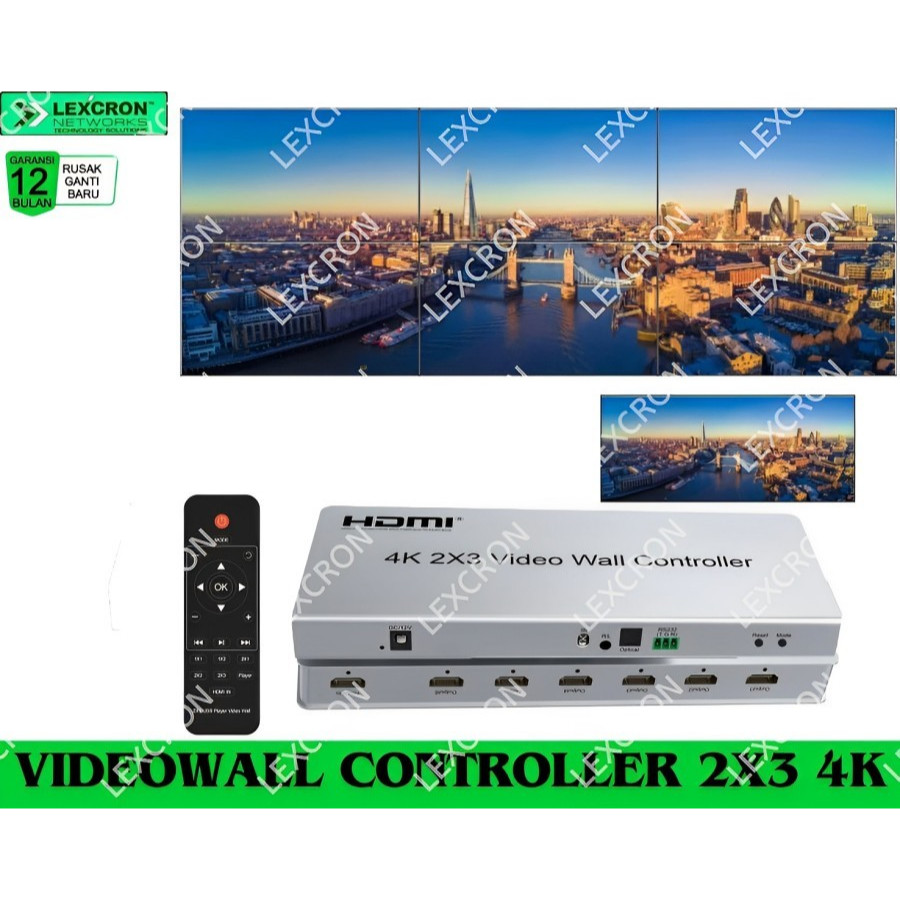 Lexcron VIDEO WALL 2x3 4K - 2X3 CONTROLLER LEXCRON