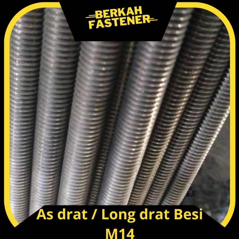 As Drat / Long drat besi M14 panjang 1 meter