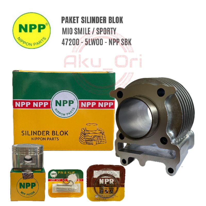 BLOK SEHER SET MIO (5LW) NPP blok cylinder boring seher Mio sporty Mio smile
