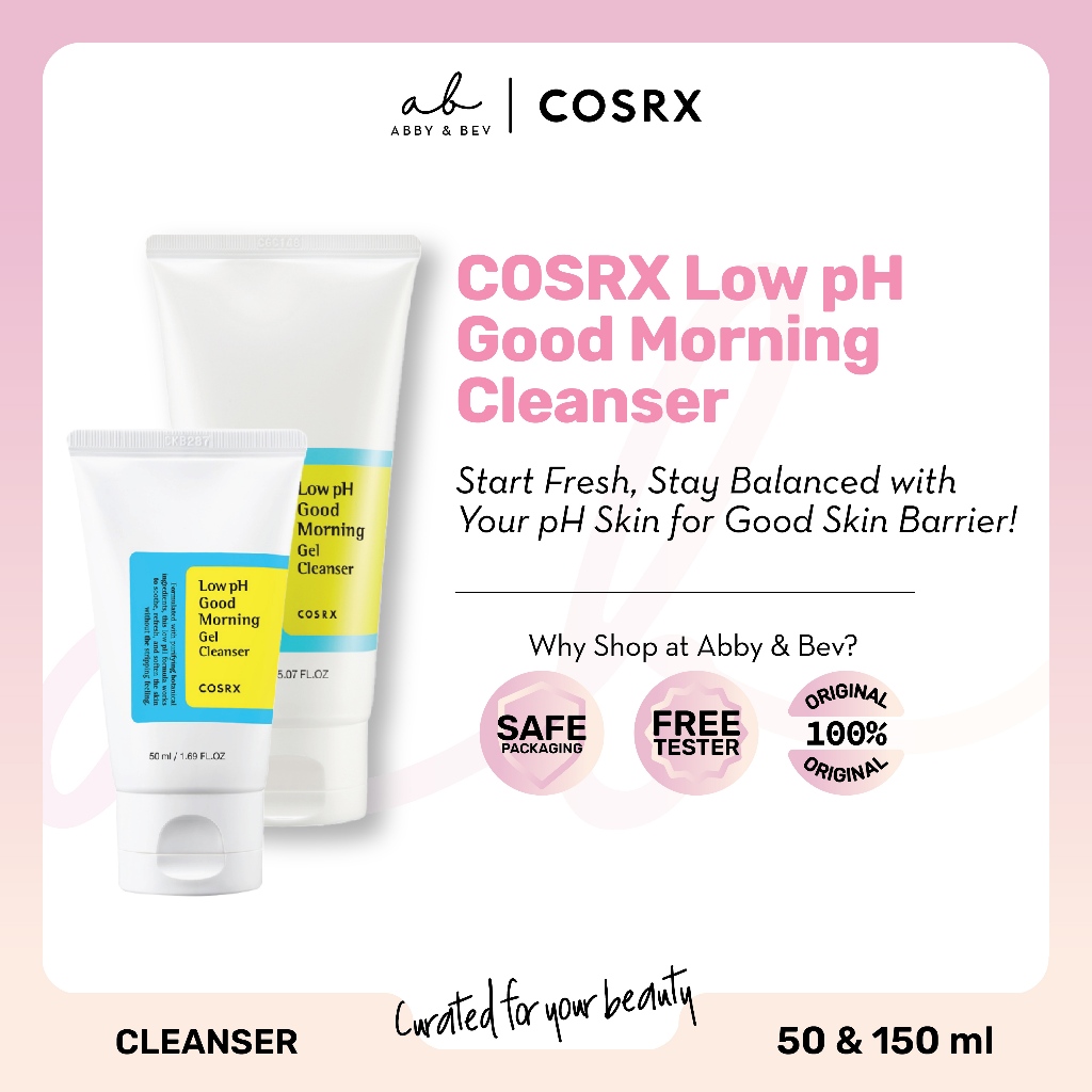 AB - COSRX Low pH Good Morning Cleanser [50ml & 150ml]/ Pembersih Wajah Ringan dengan pH Rendah untu