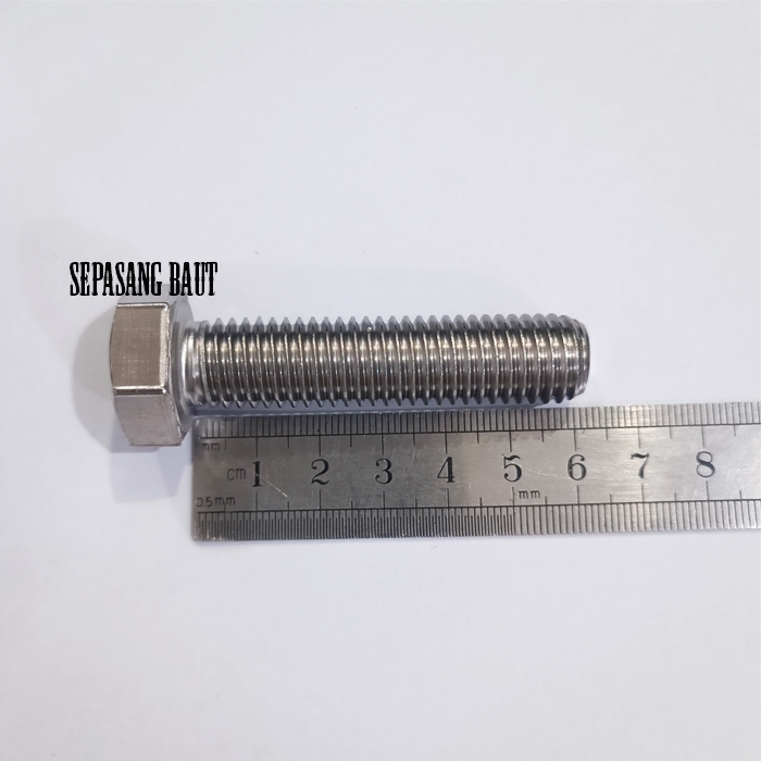 M14 x 60 Baut Hexagon Stainless 304 M14x60