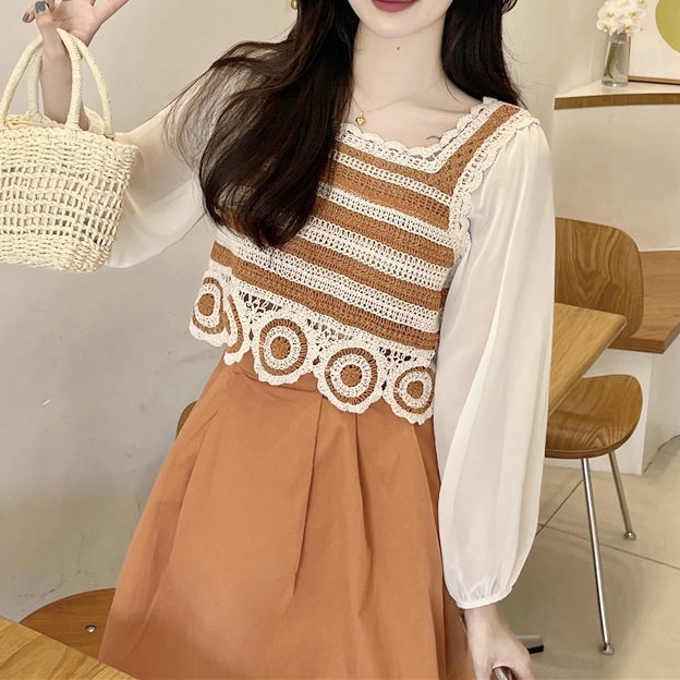 RD02 READY STOCK baju import bangkok /atasan rajut / baju rajut import / po bkk / po bangkok