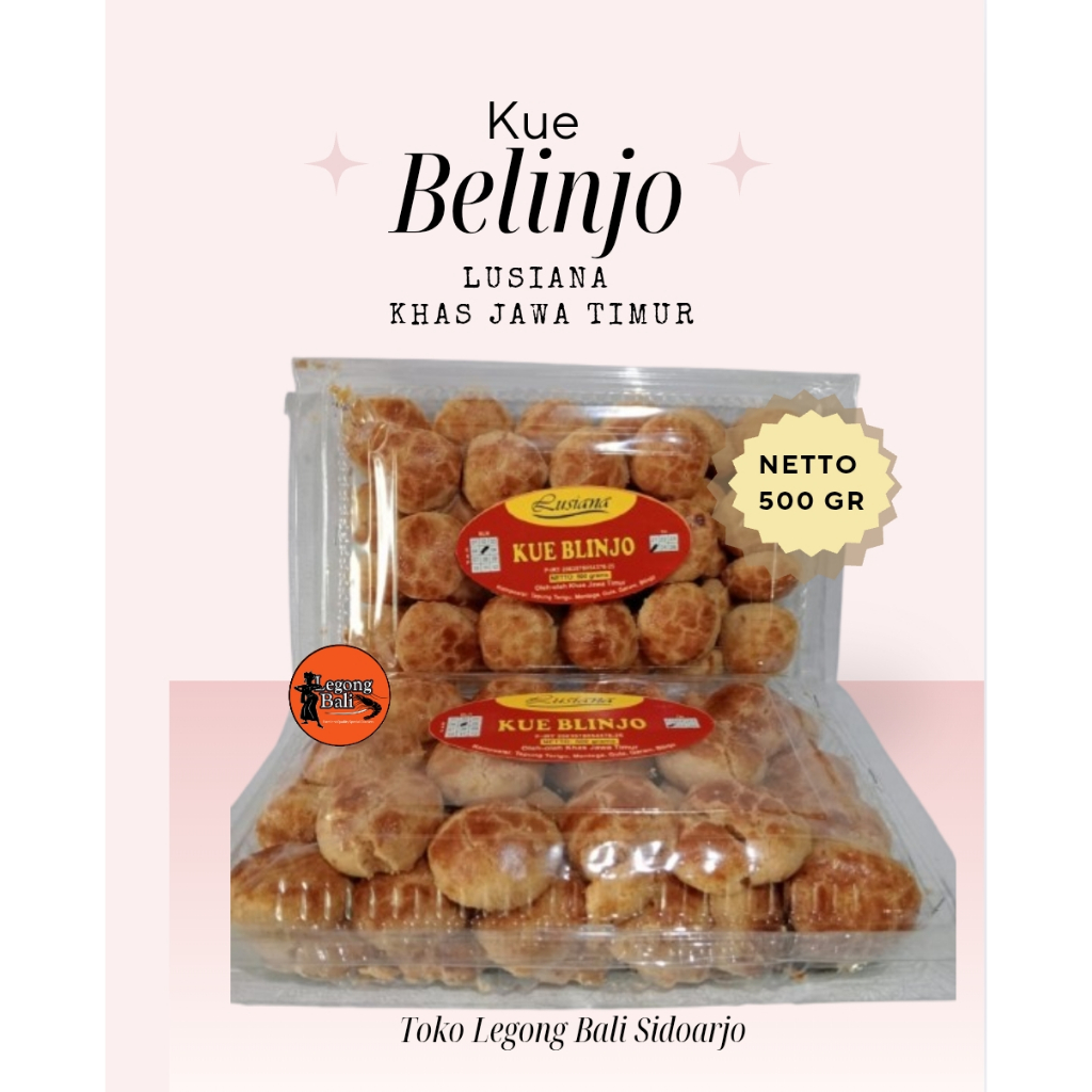 

Lusiana Kue Belinjo Blinjo Emping Camilan Belinjo Khas Jawa Timur 500 gr