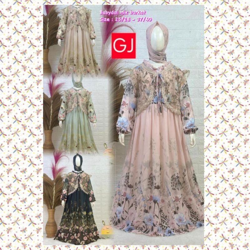 Gamis muslim cerutti rompi anak tanggung