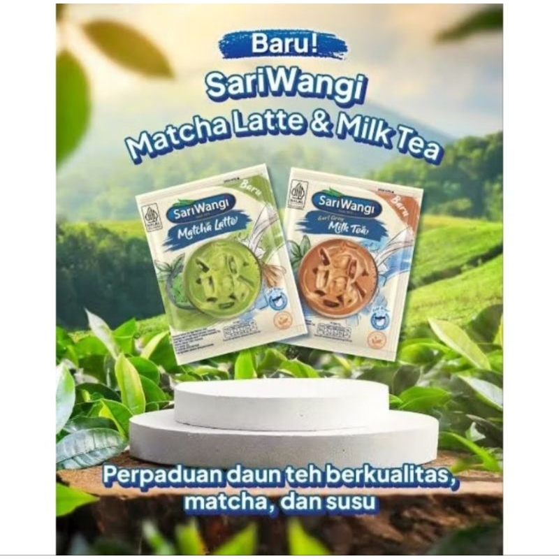 

SARIWANGI MATCHA LATTE / EARL GREY MILK TEA ( 5 SACHET @22 gram)