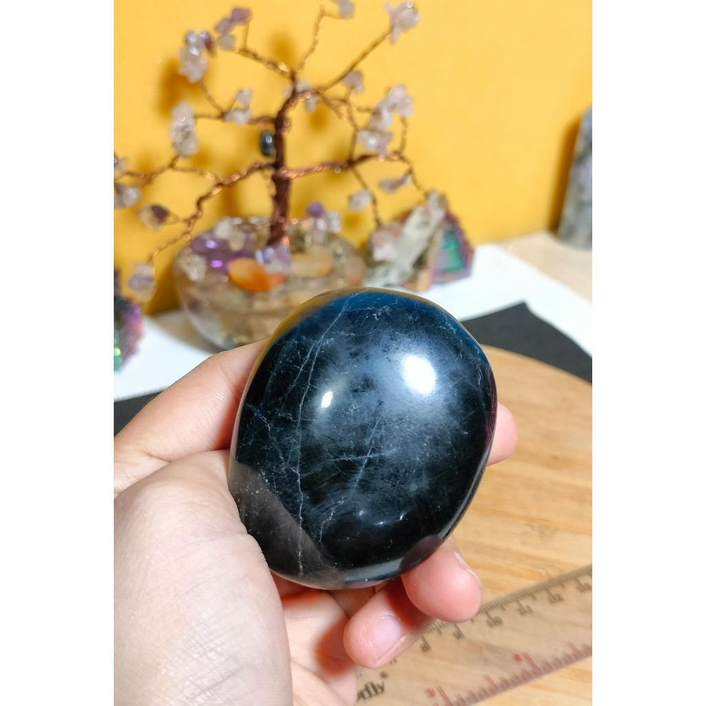Batu Natural Black Tourmaline palm (4)