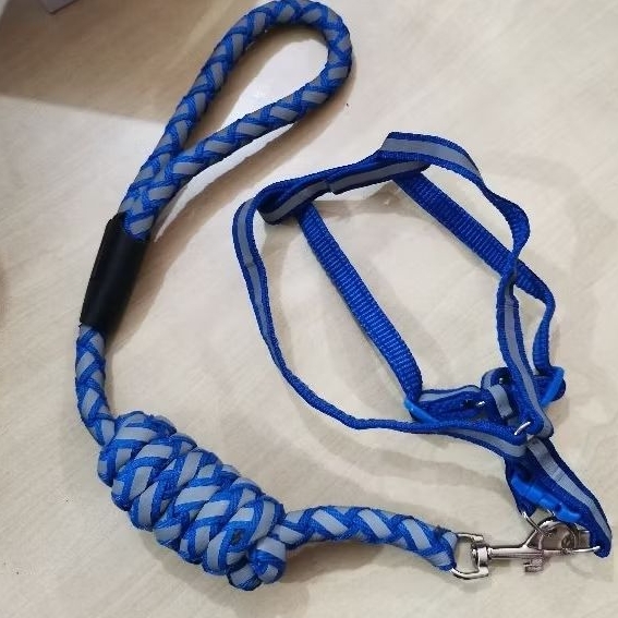 Tali + Harnes Untuk Anjing Kucing Kecil