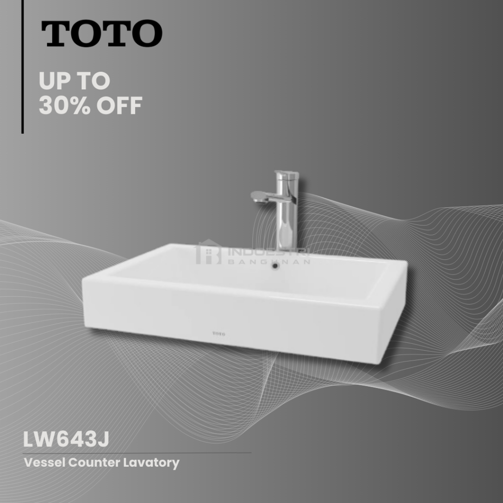 Wastafel TOTO LW 643 J / Wastafel Meja TOTO (Body Only)