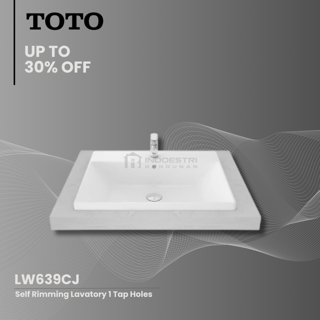 Wastafel Self Rimming TOTO LW 639 CJ / Wastafel TOTO (Body Only)