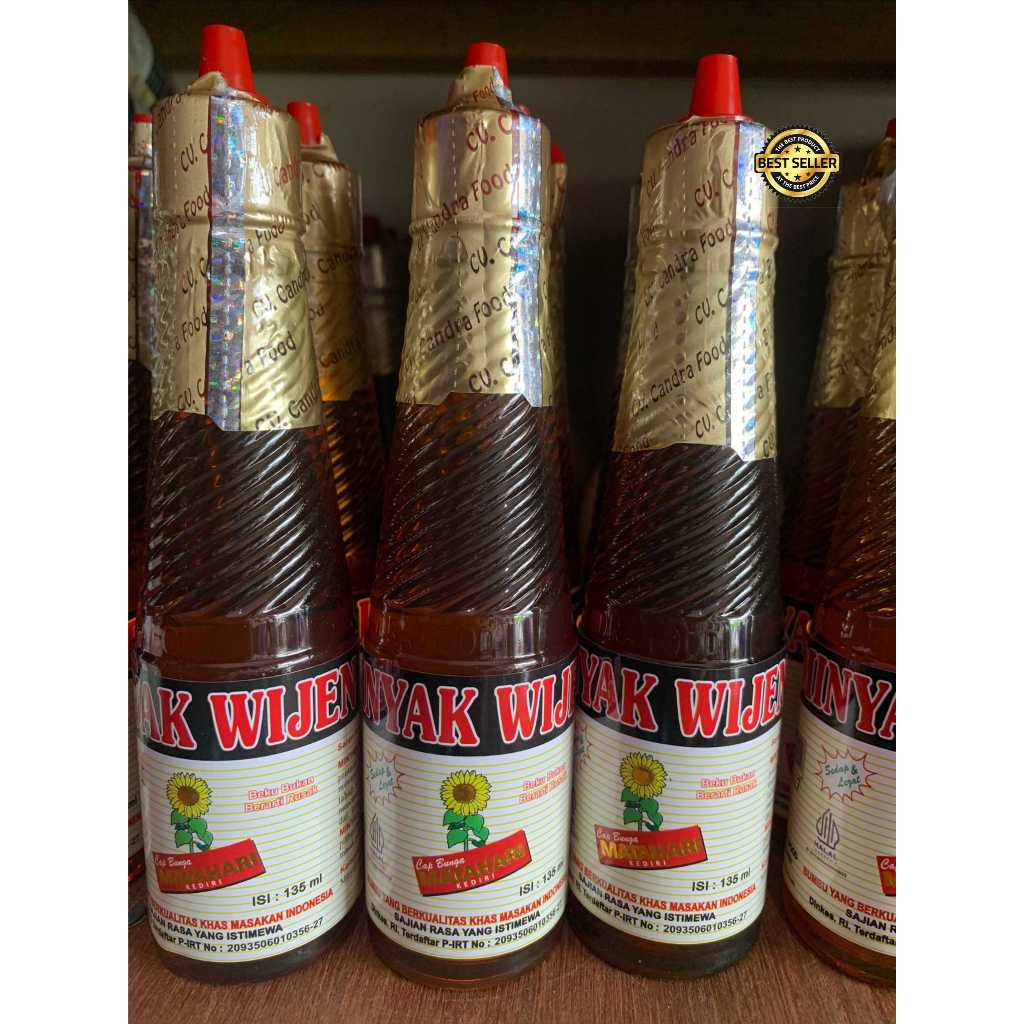 

MATAHARI MINYAK WIJEN 135 ml / Cap Bunga Matahari Minyak Wijen Kemasan 135 ml Minyak Wijen Sedap Dan Lezat