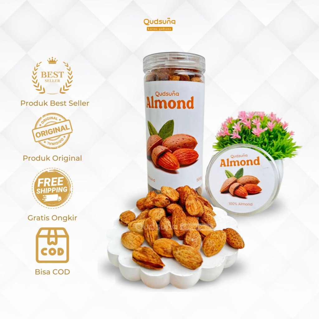 

Kacang Almond Panggang Rasa Original Roasted Almon Premium Oleh Oleh Haji Dan Umroh