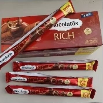 

chocolatos rich berbalut cokelat luar dalam isi 12