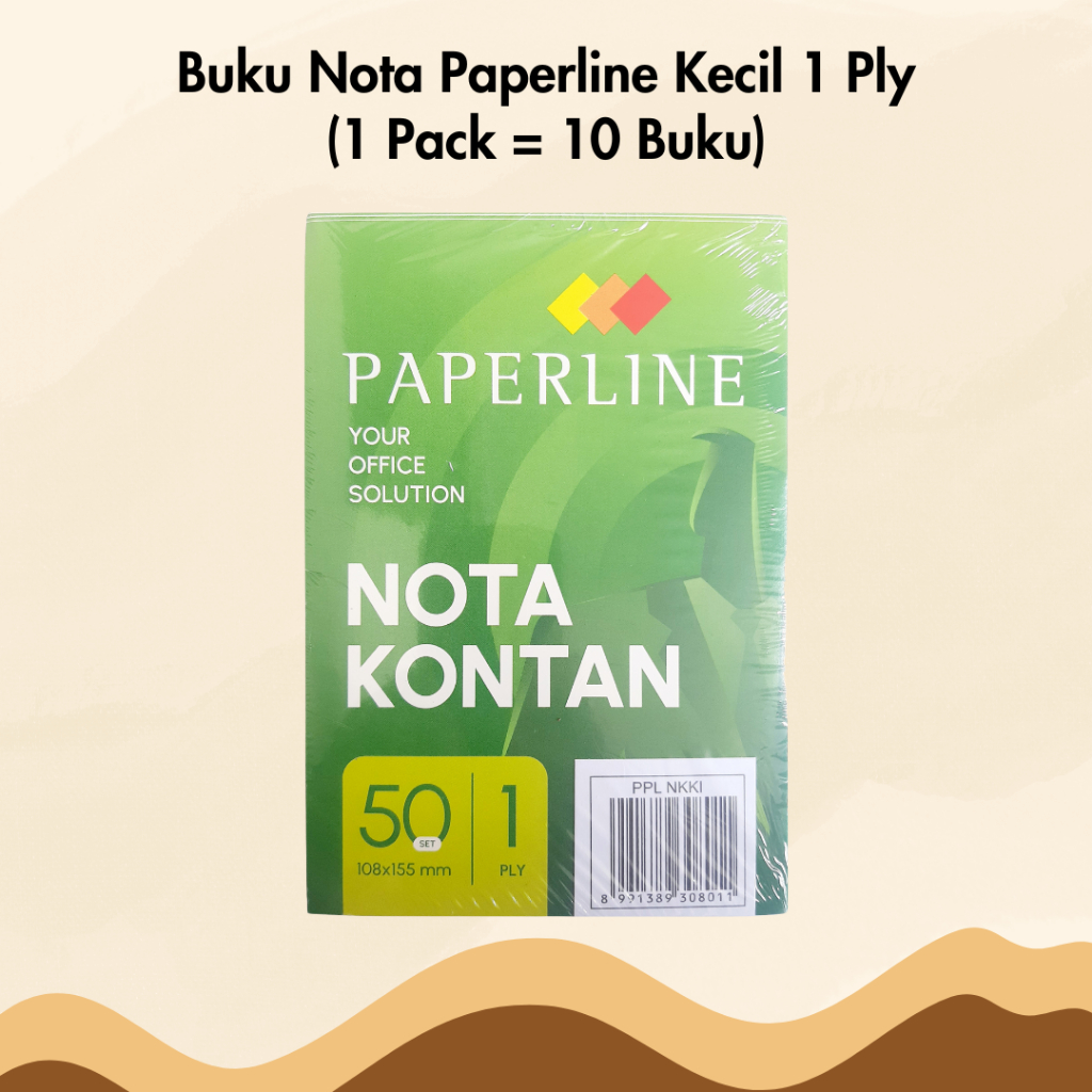 

Nota Kontan Paperline Kecil 1 Ply 1 Pack Isi 10 Buku Bon Rangkap