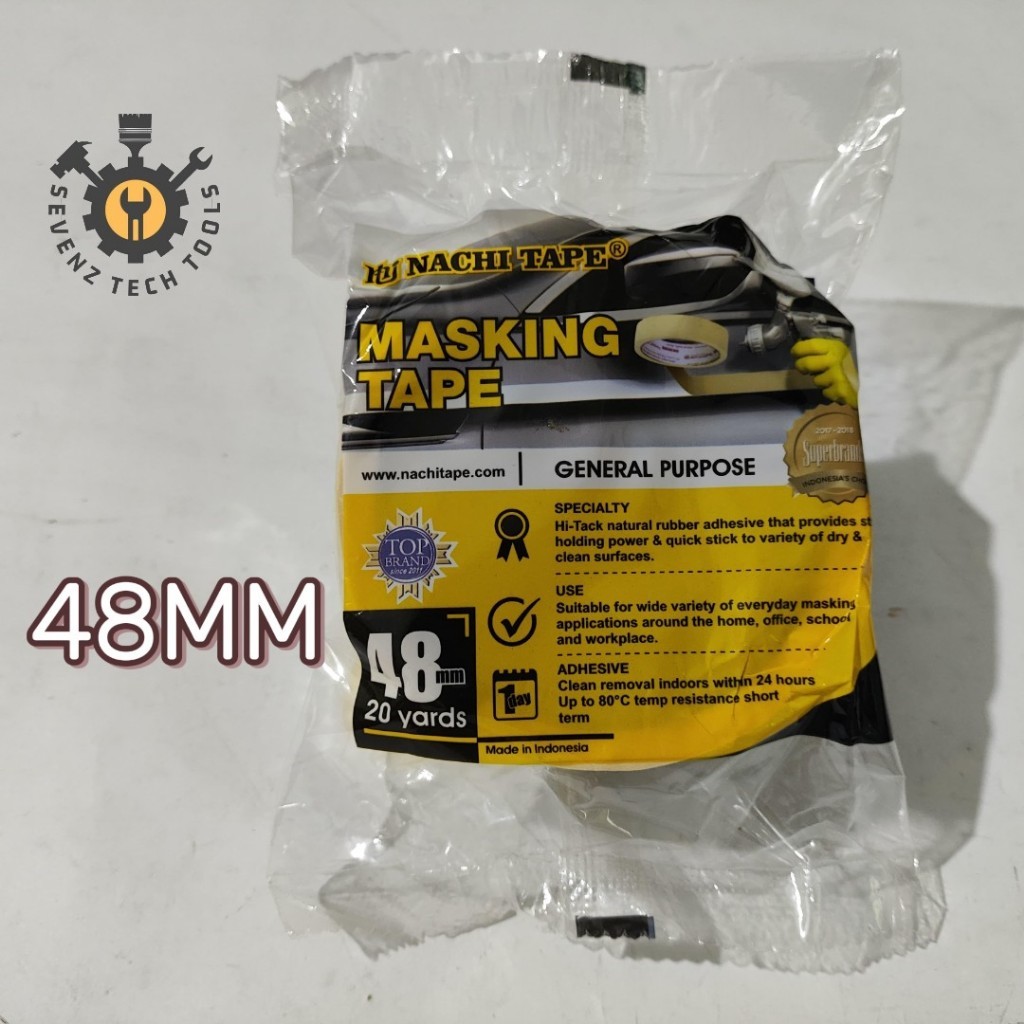 NACHI TAPE MASKING TAPE LAKBAN KERTAS NACHI 1INCH / 2 INCH / SELOTIP KERTAS