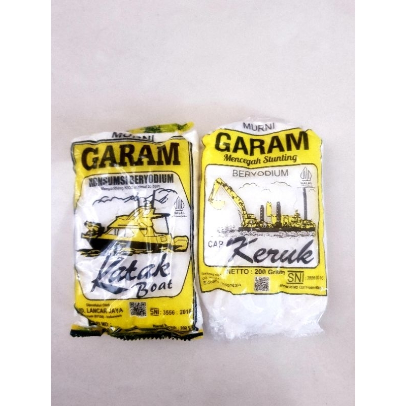 

Garam Konsumsi Beryodium 200 gram / Garam Dapur Cap Katak / Keruk