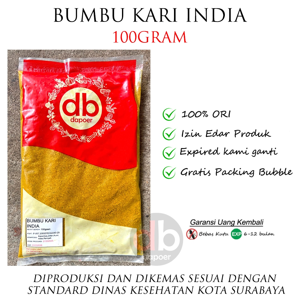 

Bumbu Curry Bubuk 100gram Bubuk Kari