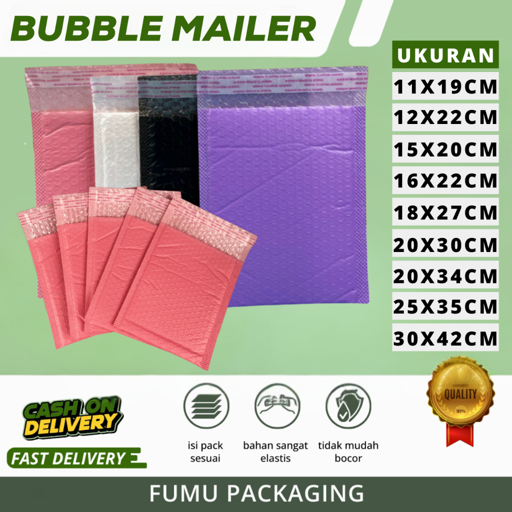 

Bubble Mailer / Amplop Bubble Packing / Kantong Bubble