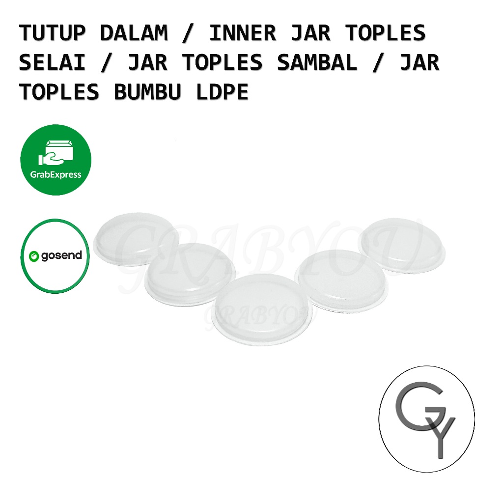 Tutup Dalam/Inner Jar Toples Selai/Jar Toples Sambal/Jar Toples Bumbu LDPE