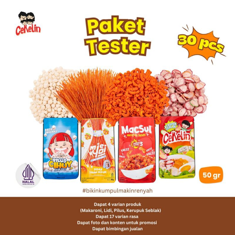 

paket tester isi 30