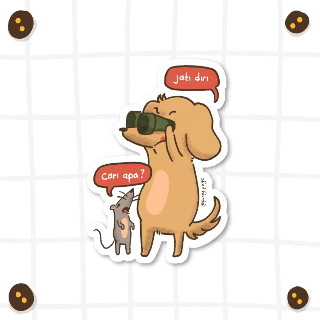 

Diecut Sticker - Find My Self | Punny Page