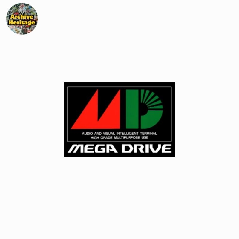 

sticker MD Mega Drive logo sega console video games stiker