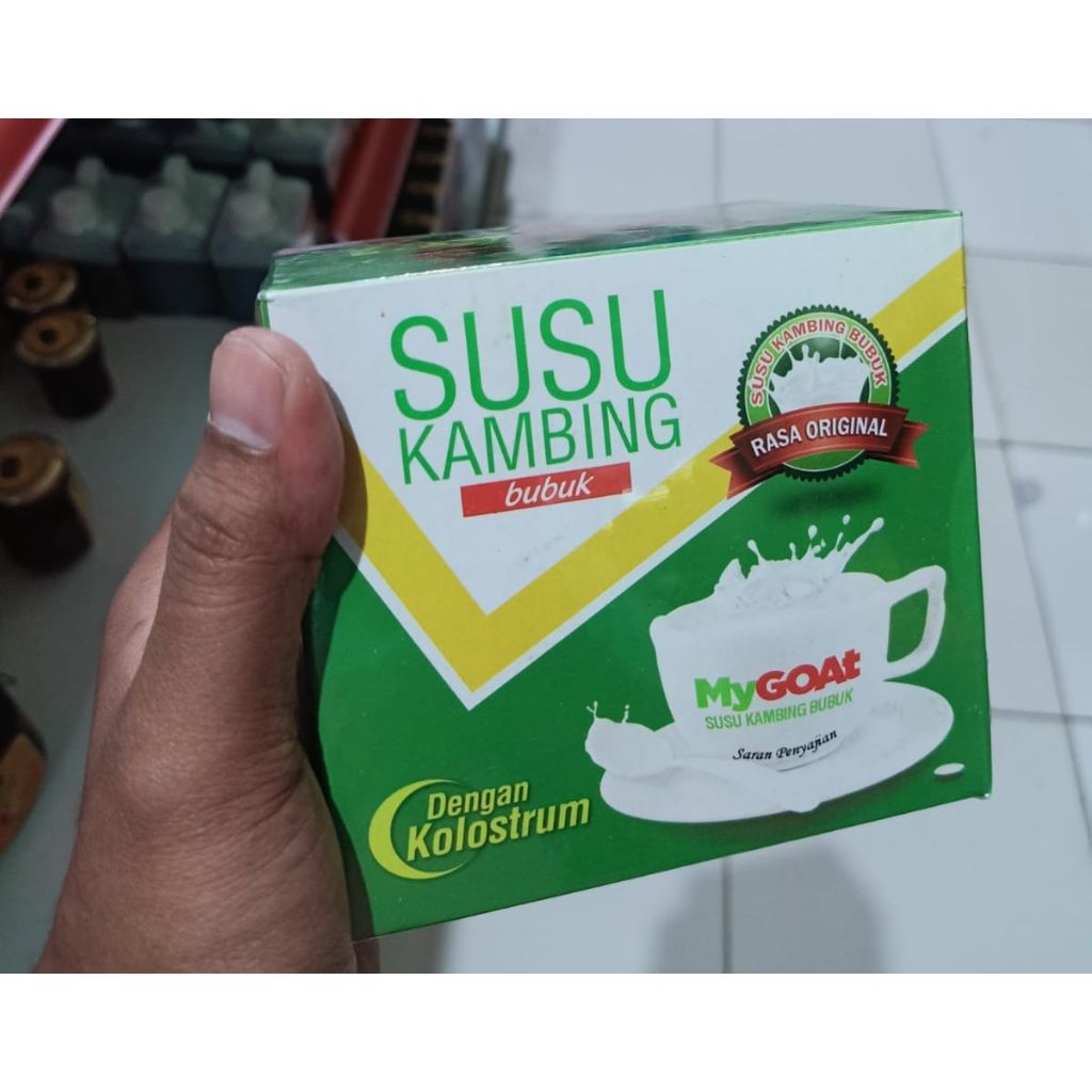 

Susu Kambing MY GOAT ORIGINAL GOLD With Colostrum Asli 1 Box isi 10 Sachet